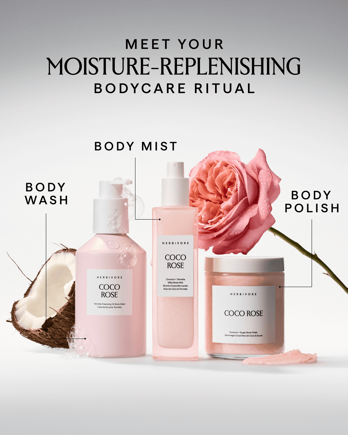 COCO ROSE Tremella Cleansing Oil Body Wash